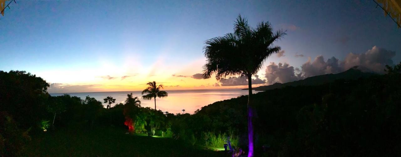 Lodge Colibris Piscine Privee Vue Panoramique Mer Et Montagne Pelee , 500 M Plage Dans Un Parc , Calme Assure Ideal Pour Decouvrir Le Nord Caraibes لو كاربيت المظهر الخارجي الصورة